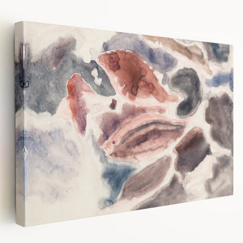 Modern Wall Art - Tranquil Ocean Breeze | Contemporary Abstract Art Print