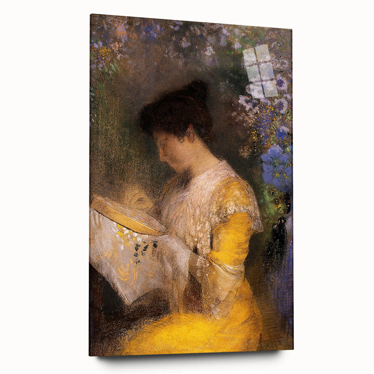 Modern Wall Art: Madame Fontaine - Elegant Impressionist Portrait