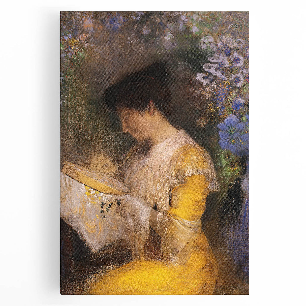Modern Wall Art: Madame Fontaine - Elegant Impressionist Portrait