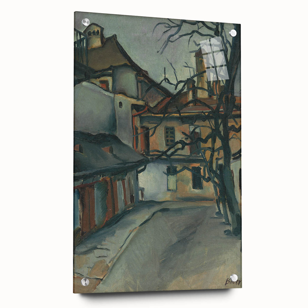 Modern Wall Art: Old Košice - Moody Architectural Landscape Print