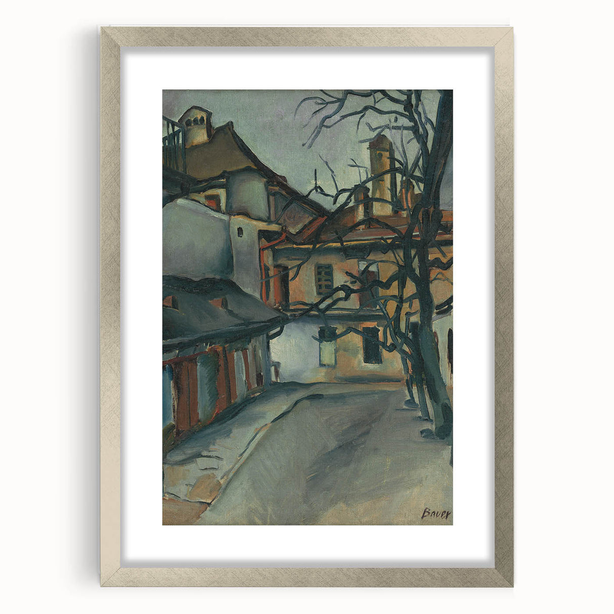 Modern Wall Art: Old Košice - Moody Architectural Landscape Print
