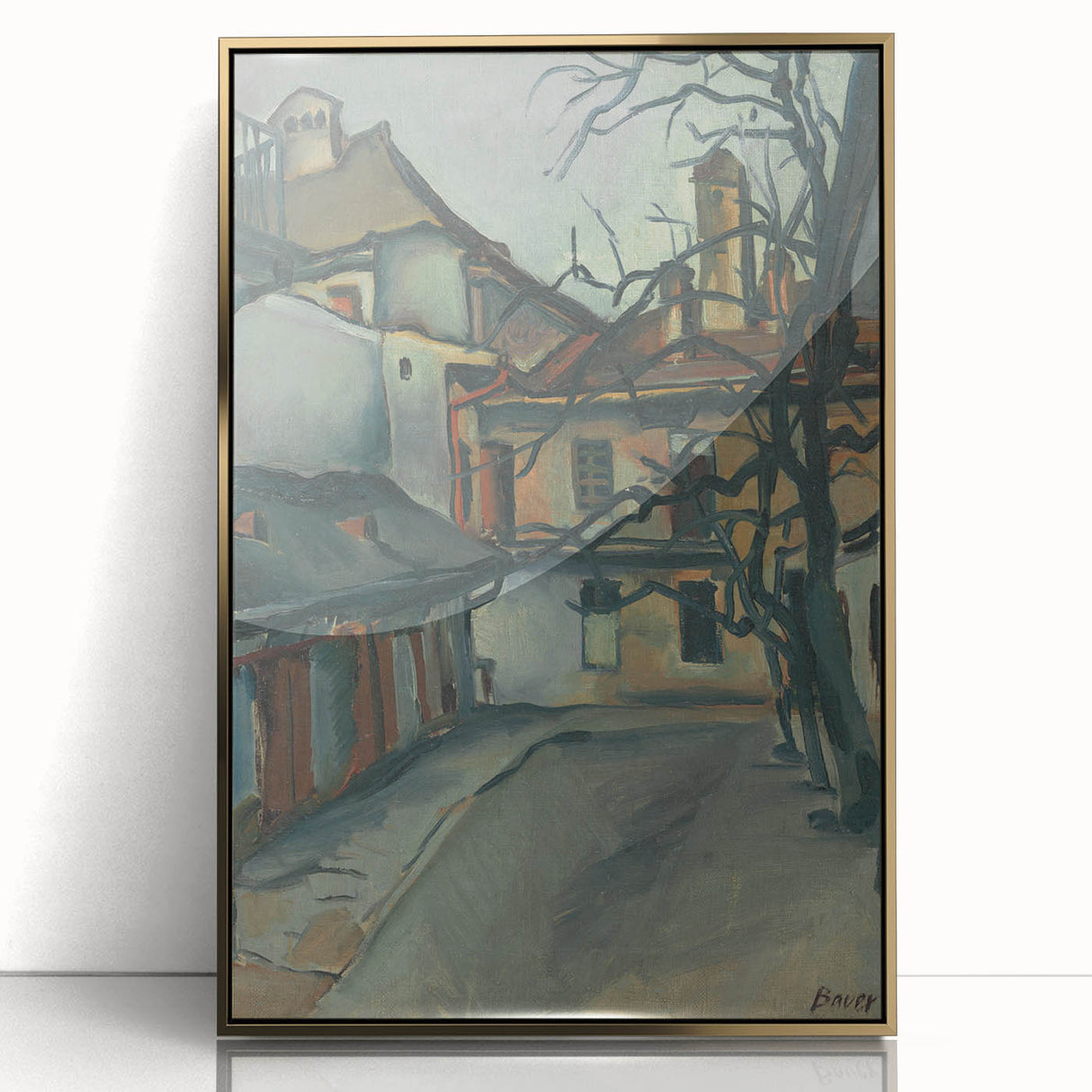 Modern Wall Art: Old Košice - Moody Architectural Landscape Print