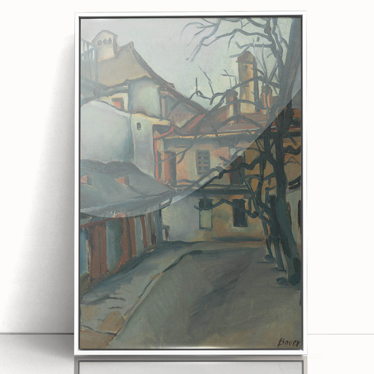 Modern Wall Art: Old Košice - Moody Architectural Landscape Print