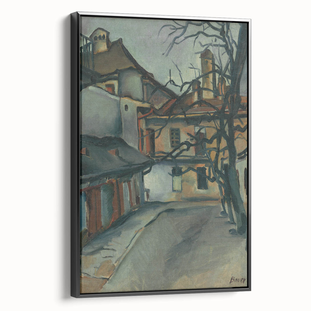 Modern Wall Art: Old Košice - Moody Architectural Landscape Print