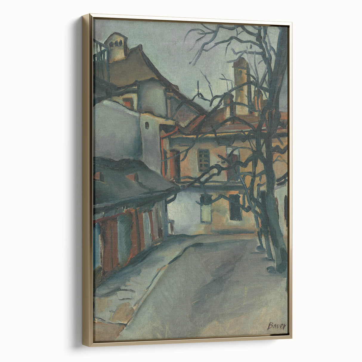 Modern Wall Art: Old Košice - Moody Architectural Landscape Print