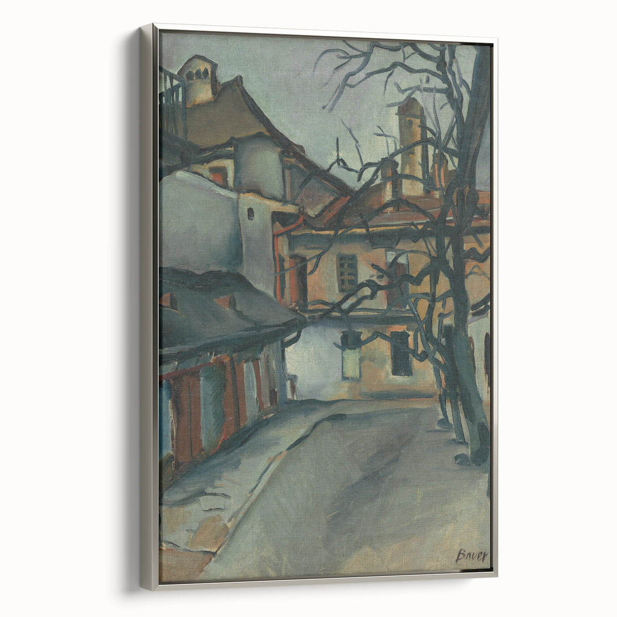Modern Wall Art: Old Košice - Moody Architectural Landscape Print