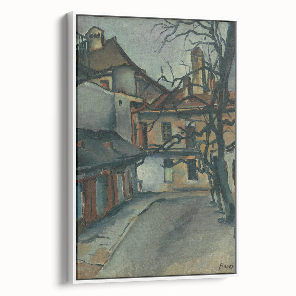 Modern Wall Art: Old Košice - Moody Architectural Landscape Print