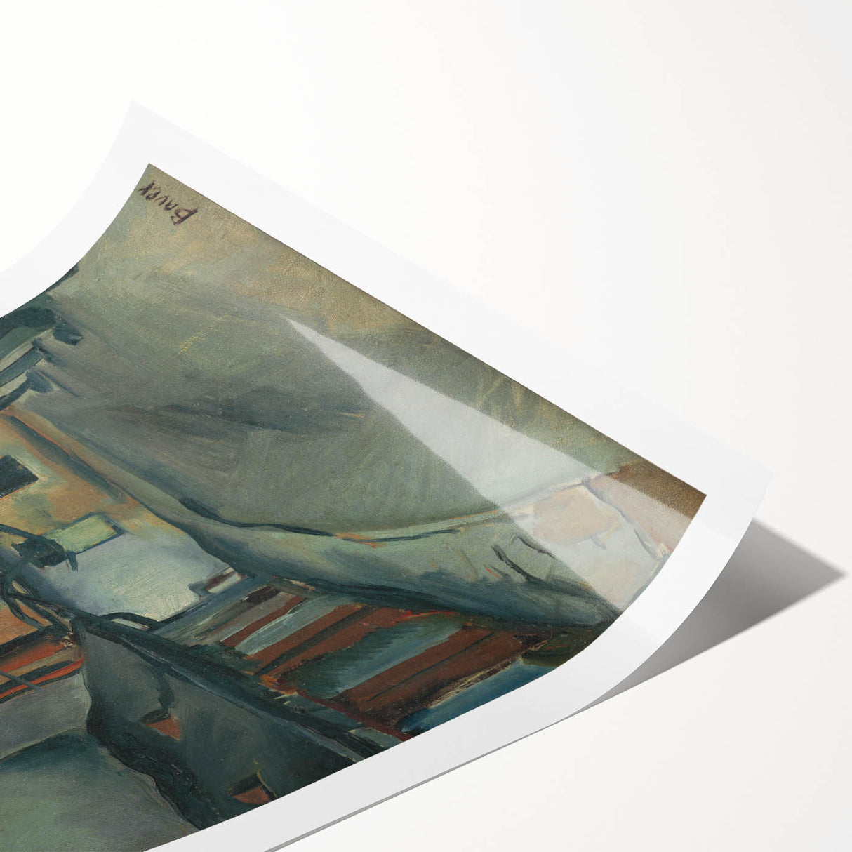 Modern Wall Art: Old Košice - Moody Architectural Landscape Print