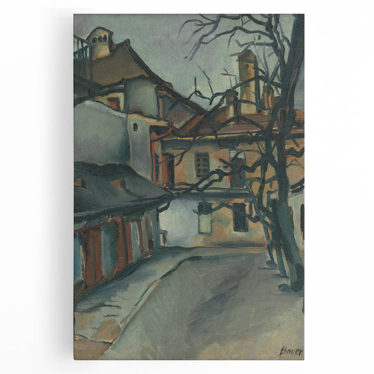 Modern Wall Art: Old Košice - Moody Architectural Landscape Print
