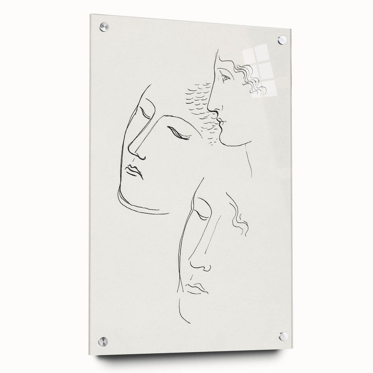 Modern Wall Art: Minimalist Sketch of Women - Elegant Line Drawing