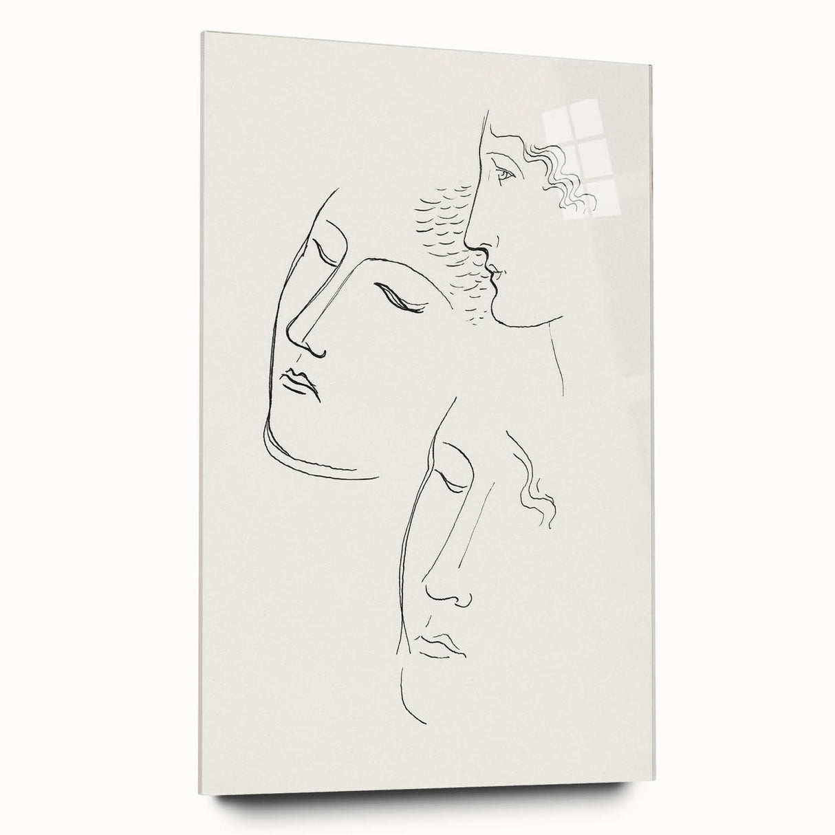 Modern Wall Art: Minimalist Sketch of Women - Elegant Line Drawing