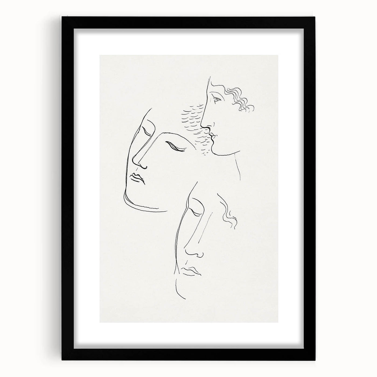 Modern Wall Art: Minimalist Sketch of Women - Elegant Line Drawing