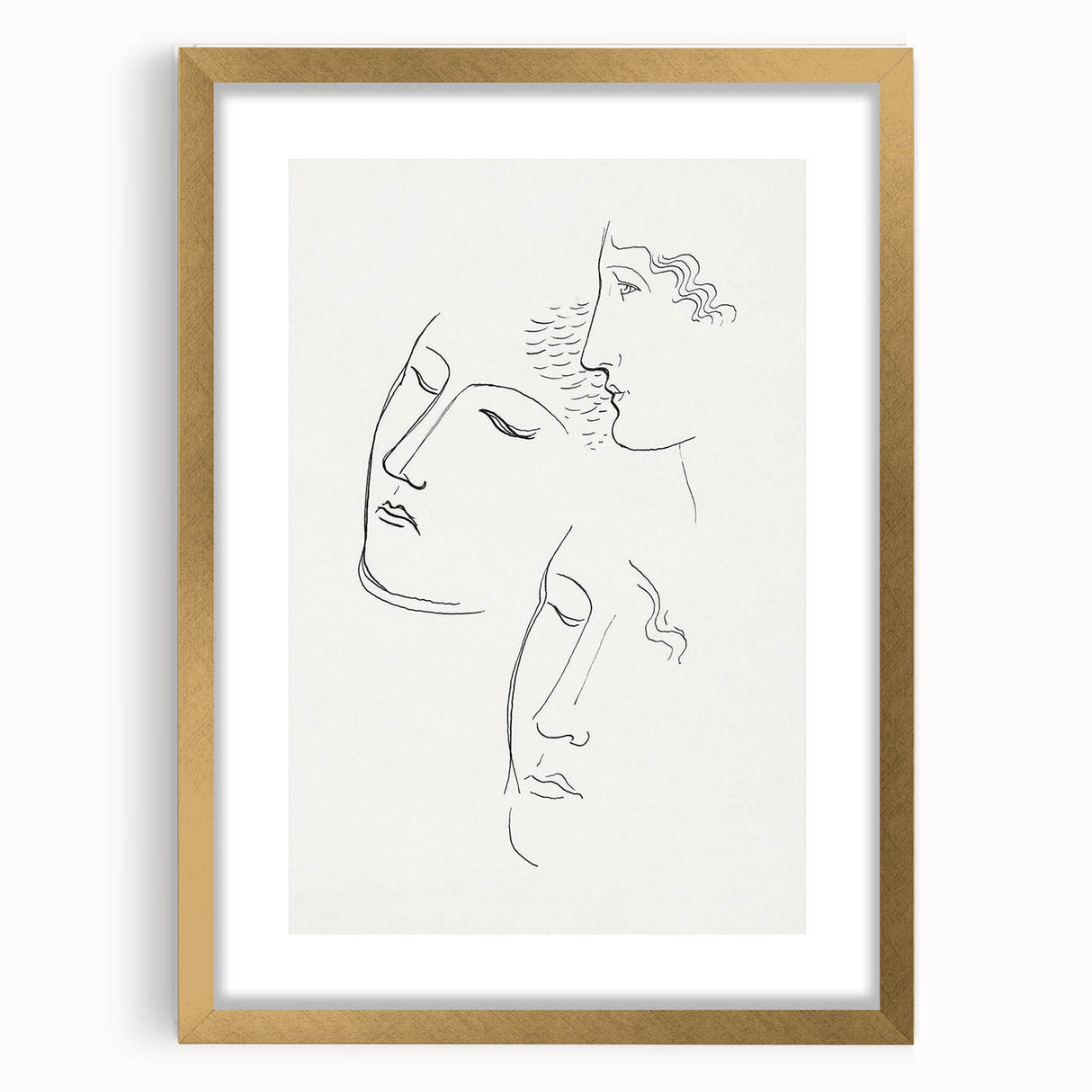 Modern Wall Art: Minimalist Sketch of Women - Elegant Line Drawing