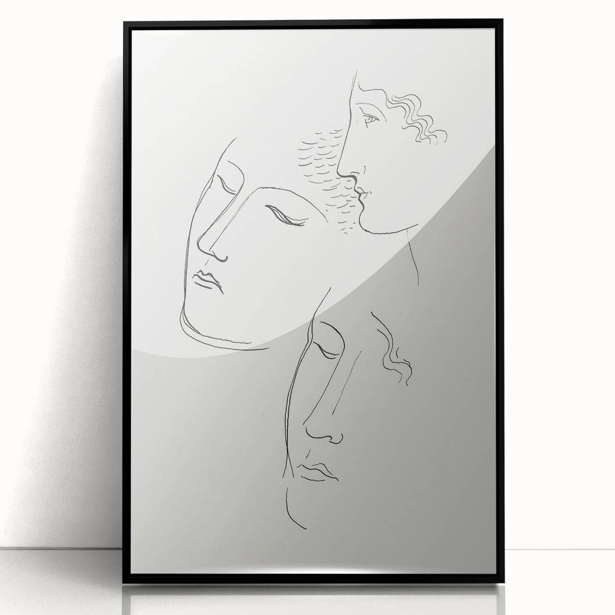 Modern Wall Art: Minimalist Sketch of Women - Elegant Line Drawing