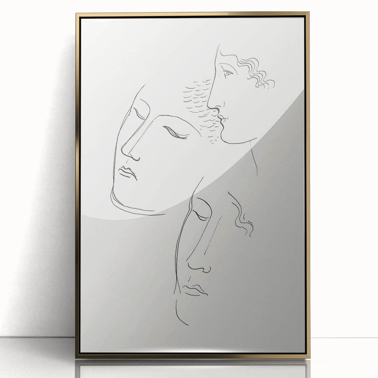 Modern Wall Art: Minimalist Sketch of Women - Elegant Line Drawing