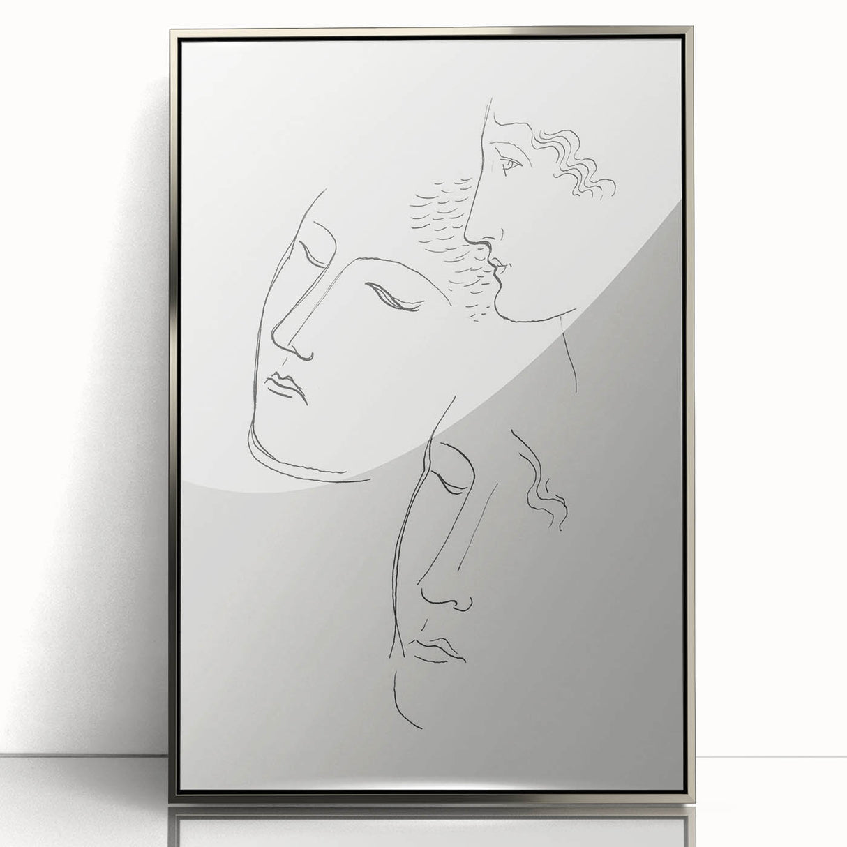 Modern Wall Art: Minimalist Sketch of Women - Elegant Line Drawing