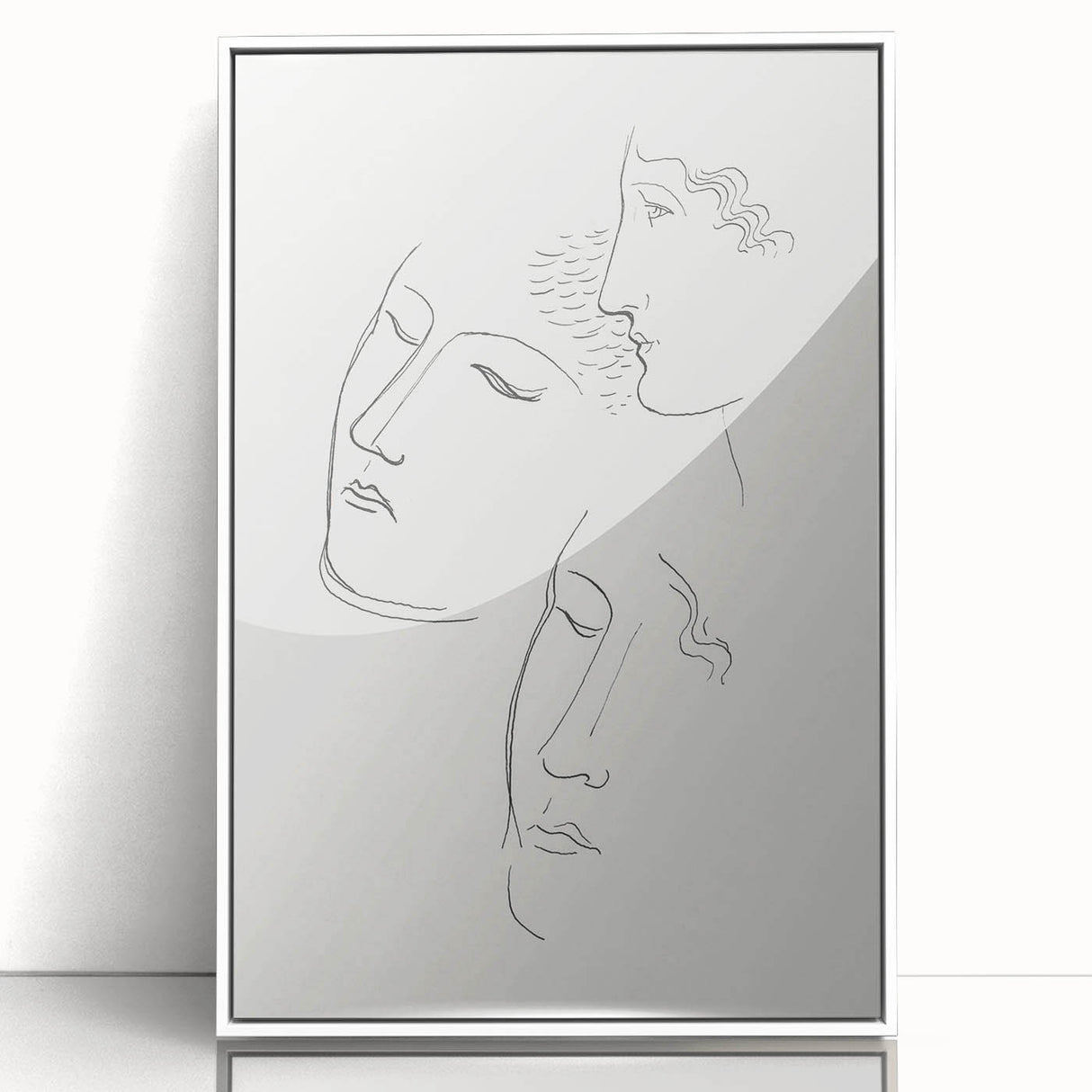 Modern Wall Art: Minimalist Sketch of Women - Elegant Line Drawing