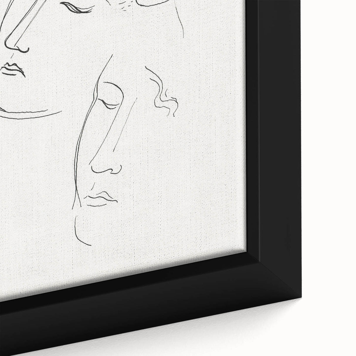 Modern Wall Art: Minimalist Sketch of Women - Elegant Line Drawing