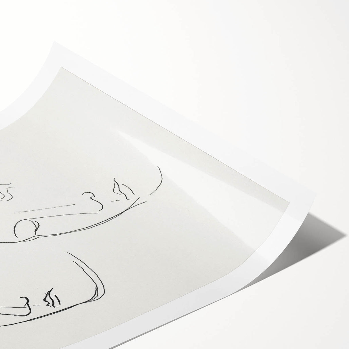 Modern Wall Art: Minimalist Sketch of Women - Elegant Line Drawing