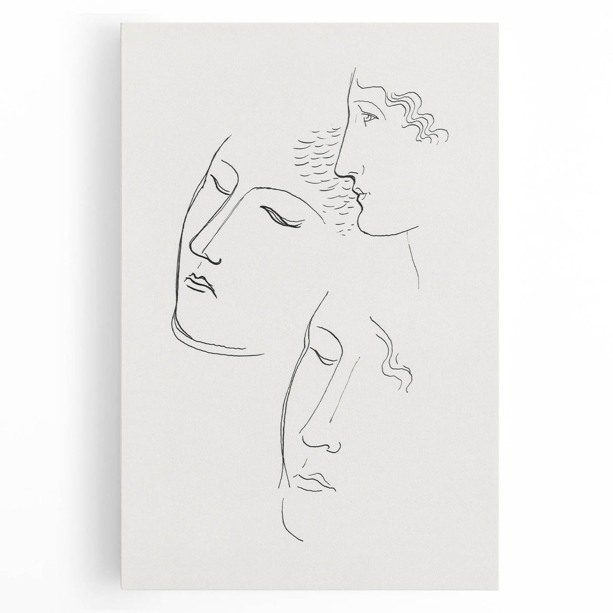 Modern Wall Art: Minimalist Sketch of Women - Elegant Line Drawing