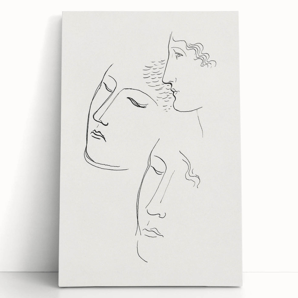 Modern Wall Art: Minimalist Sketch of Women - Elegant Line Drawing
