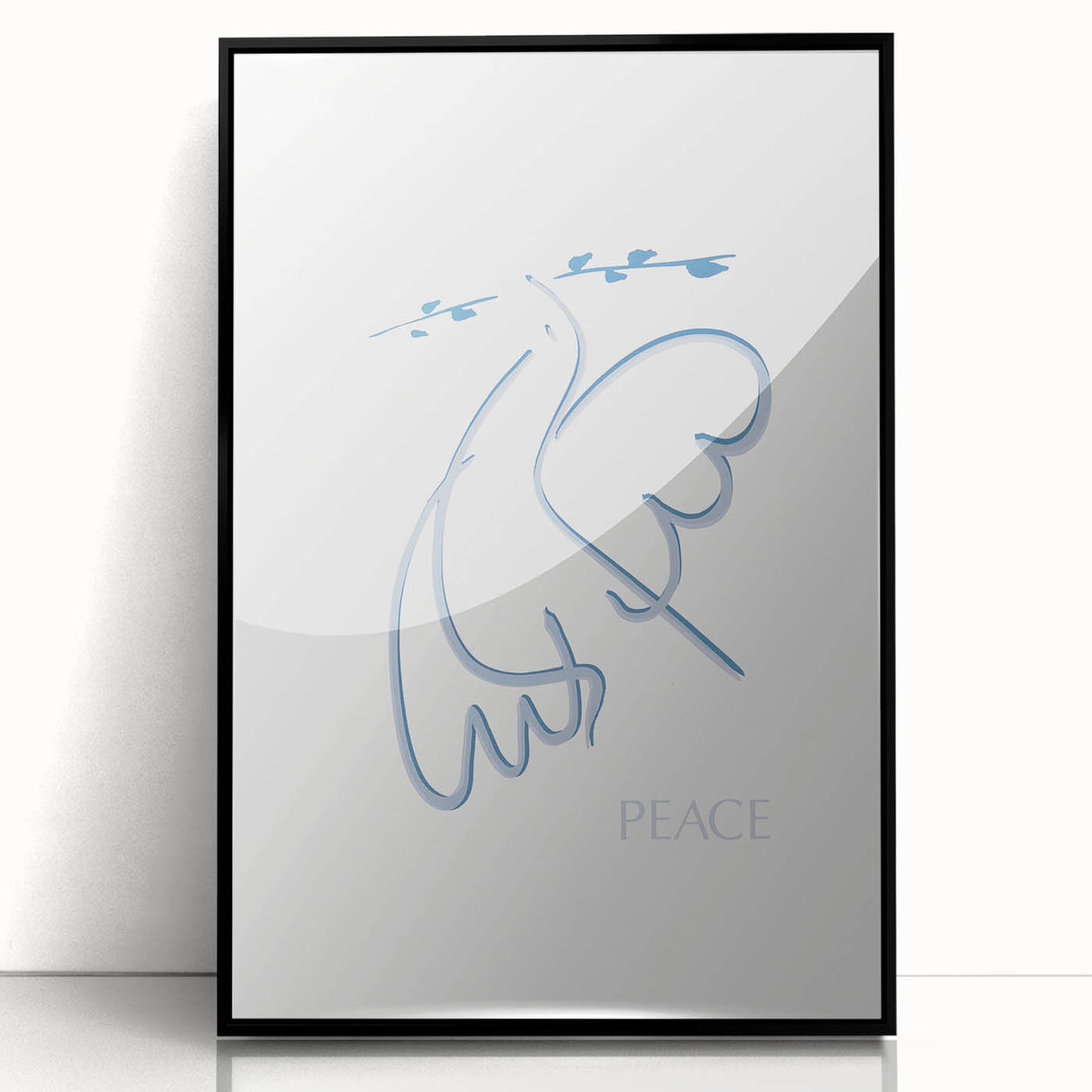 Modern Wall Art – Abstract Minimalist Design on Stretched Canvas