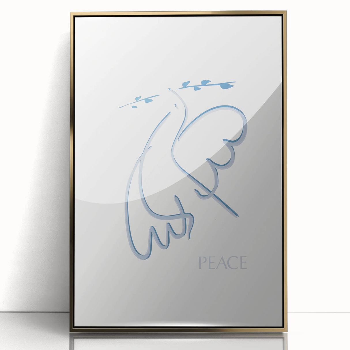 Modern Wall Art – Abstract Minimalist Design on Stretched Canvas