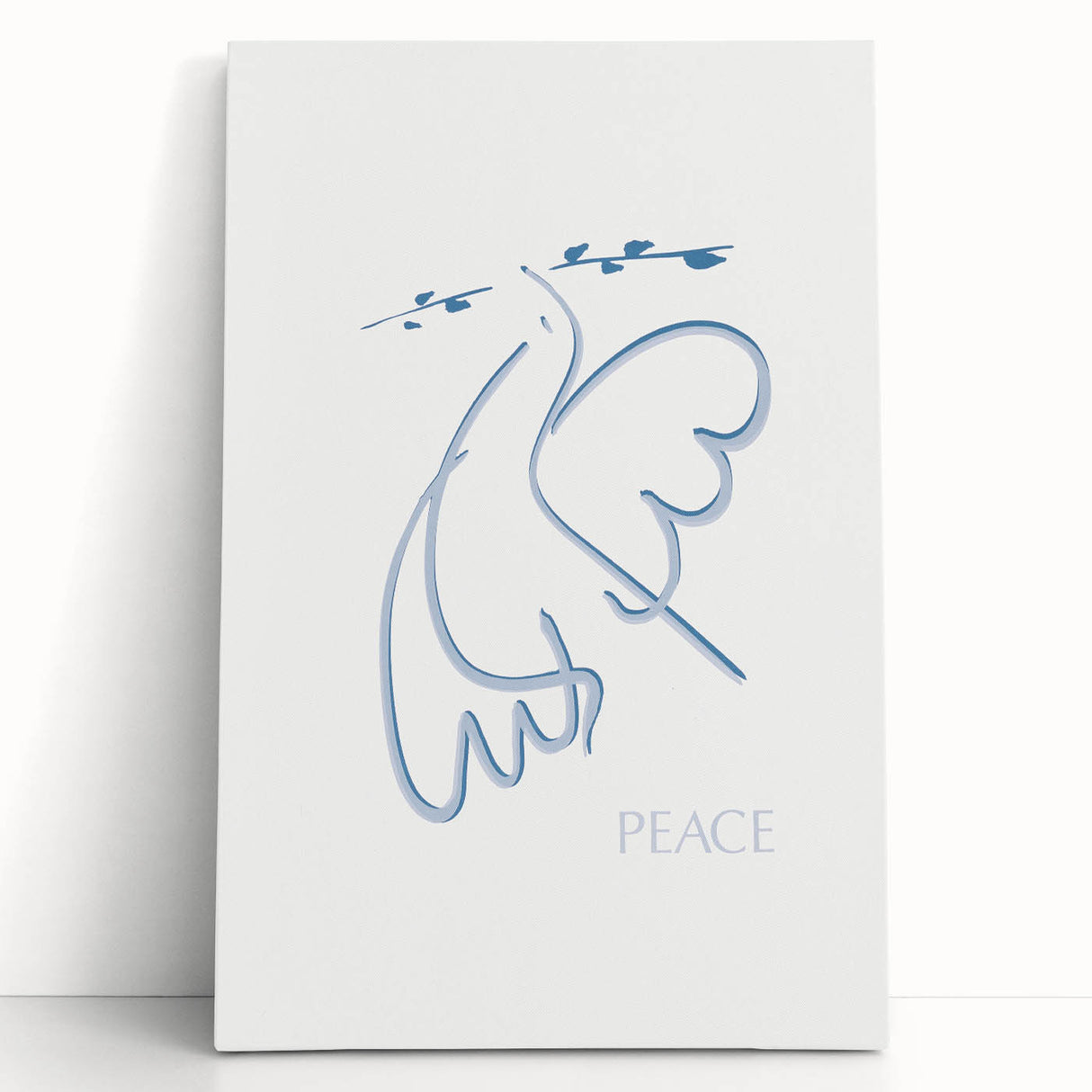 Modern Wall Art – Abstract Minimalist Design on Stretched Canvas