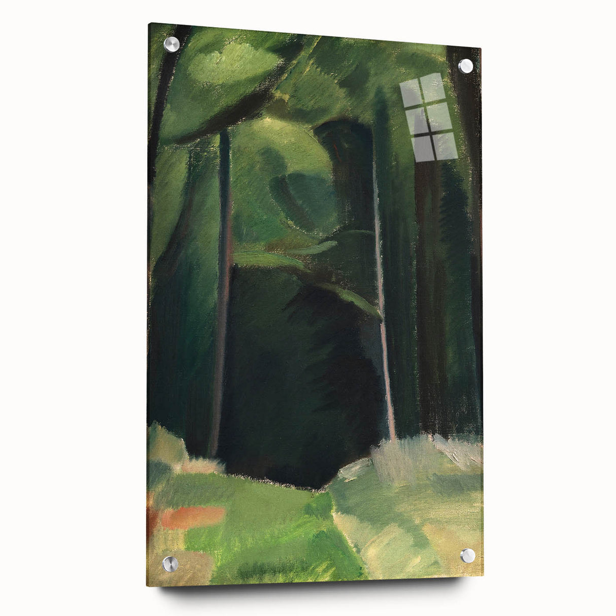 Abstract Modern Art – Bold Lines and Colors on Framed Canvas