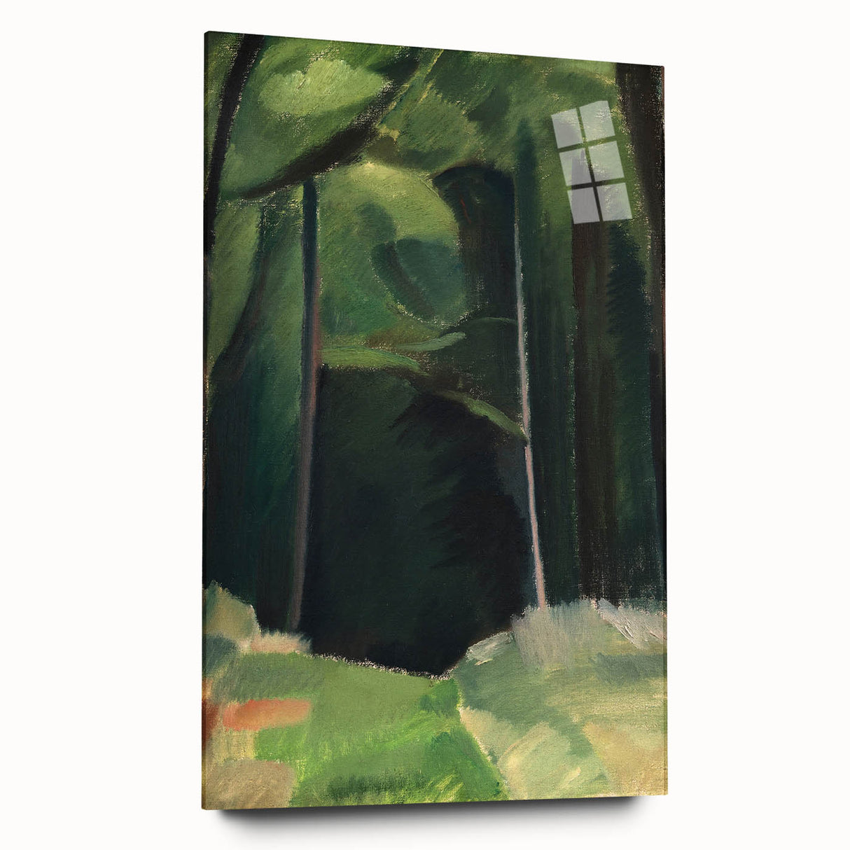 Abstract Modern Art – Bold Lines and Colors on Framed Canvas