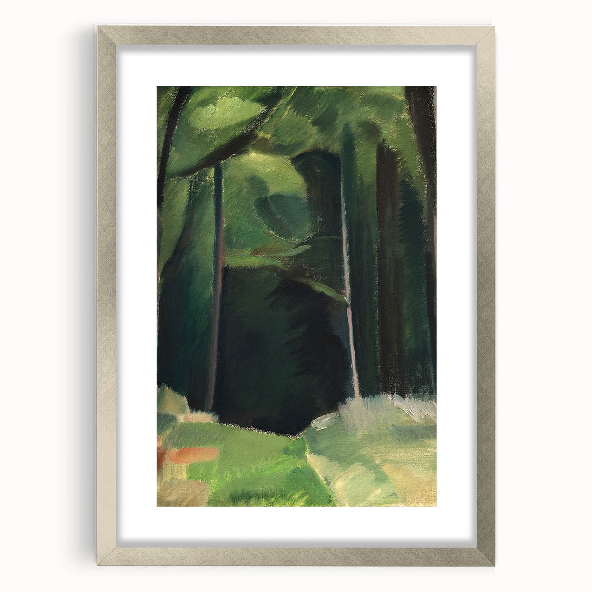 Abstract Modern Art – Bold Lines and Colors on Framed Canvas