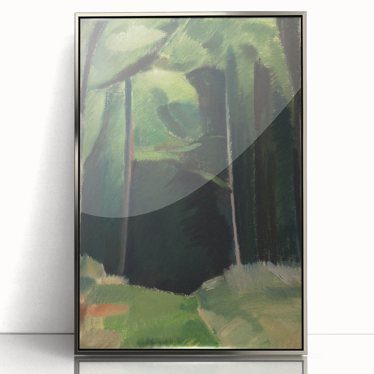 Abstract Modern Art – Bold Lines and Colors on Framed Canvas