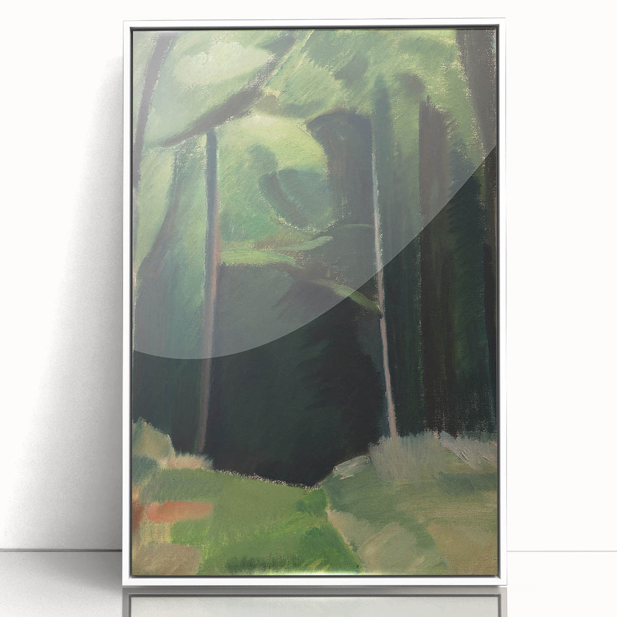 Abstract Modern Art – Bold Lines and Colors on Framed Canvas