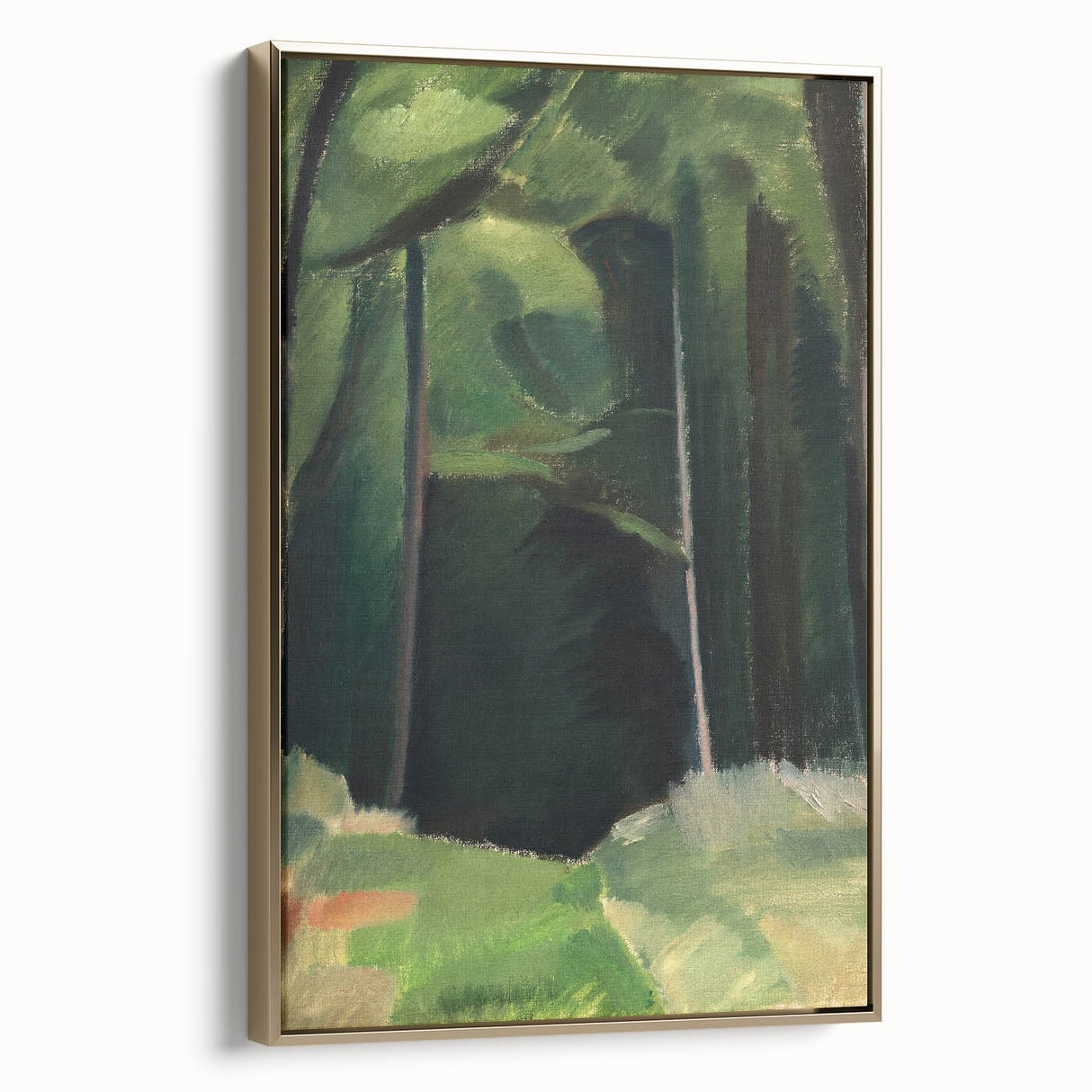 Abstract Modern Art – Bold Lines and Colors on Framed Canvas