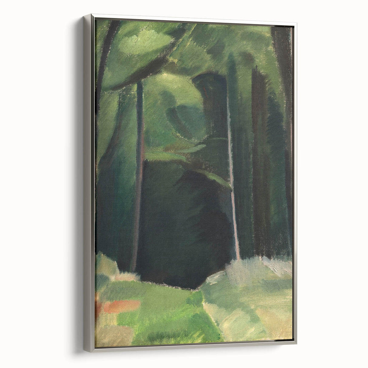 Abstract Modern Art – Bold Lines and Colors on Framed Canvas