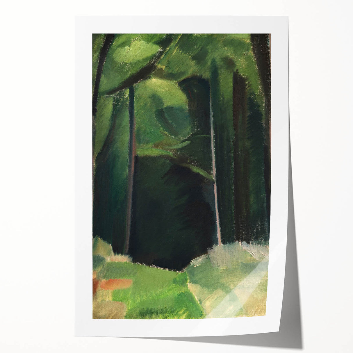 Abstract Modern Art – Bold Lines and Colors on Framed Canvas