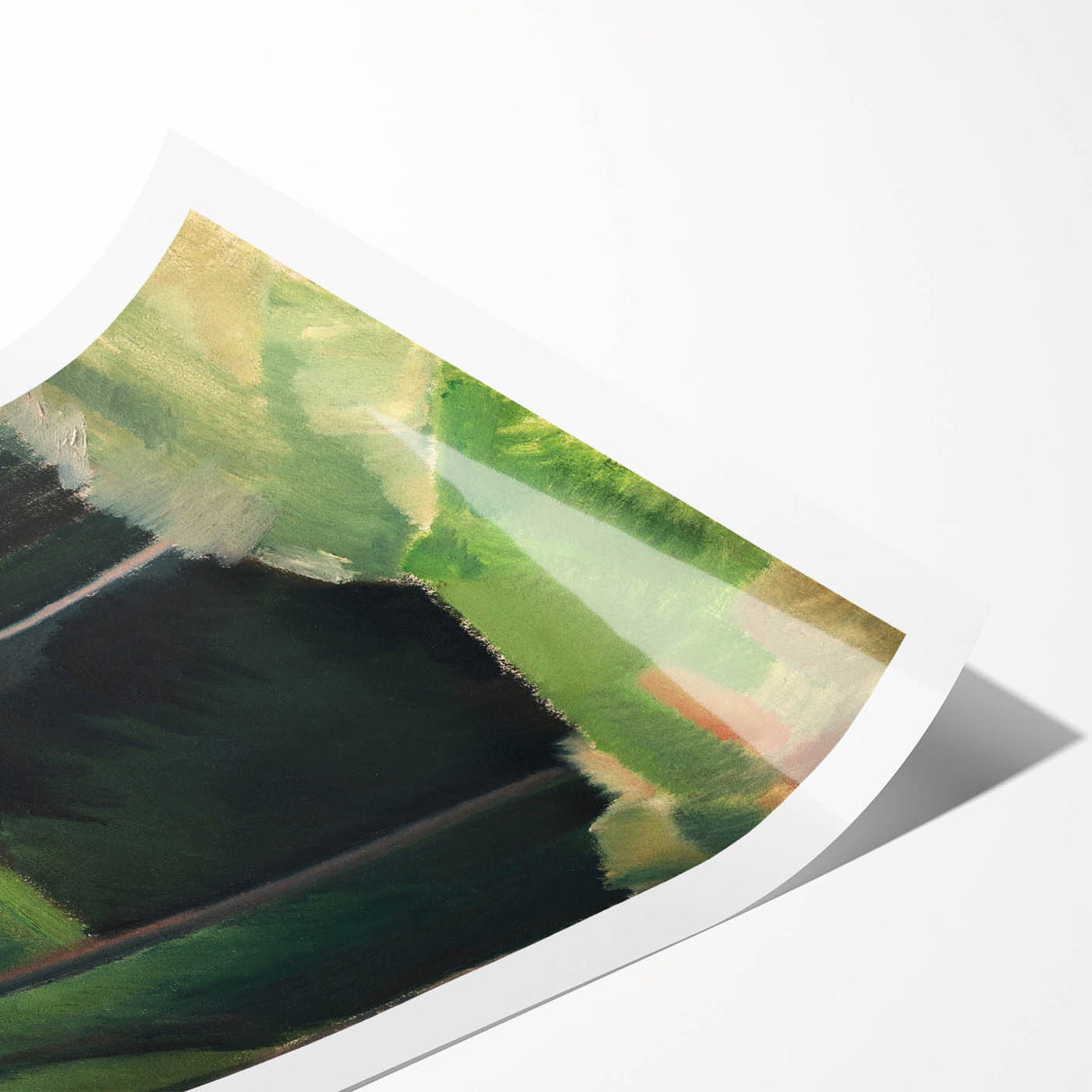 Abstract Modern Art – Bold Lines and Colors on Framed Canvas