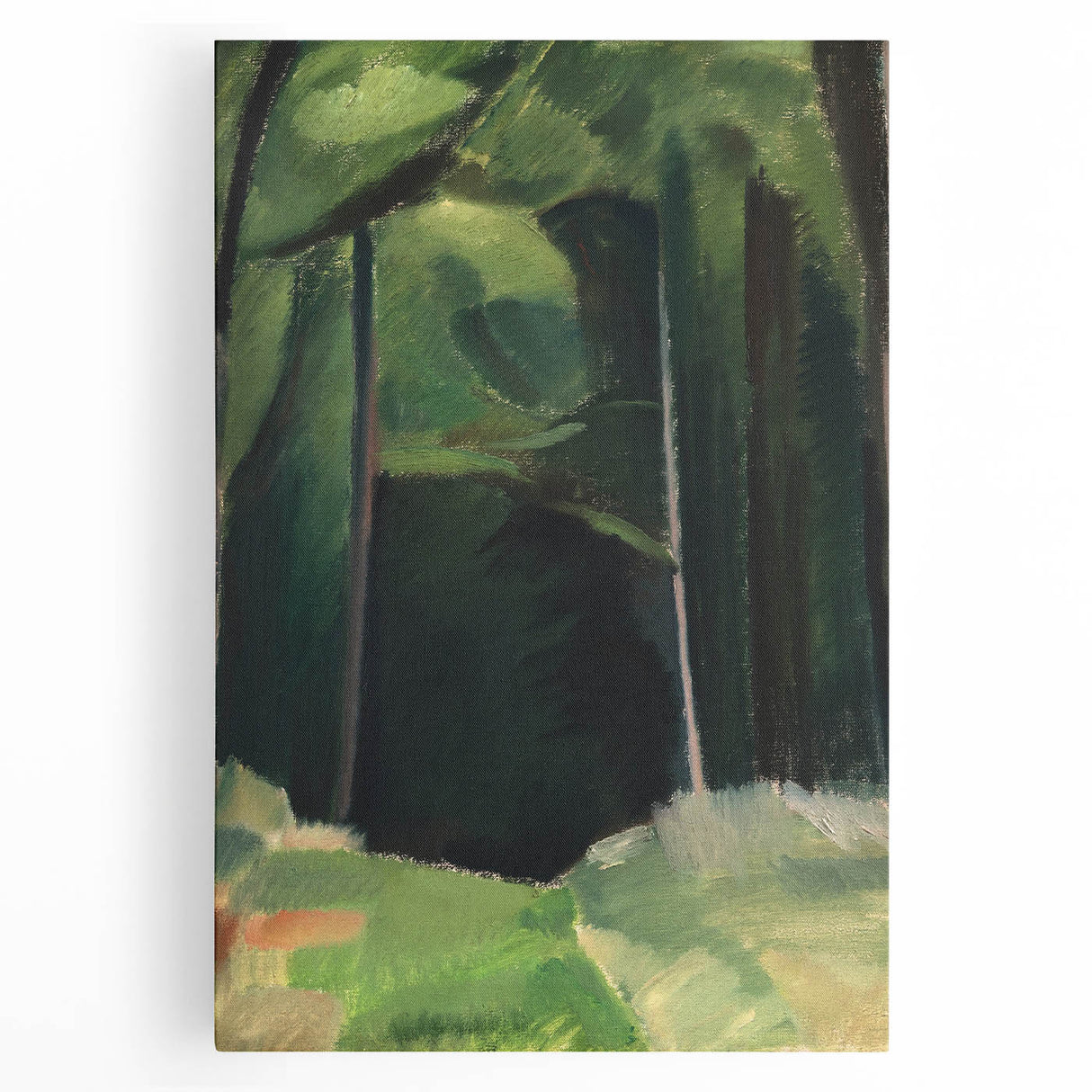 Abstract Modern Art – Bold Lines and Colors on Framed Canvas