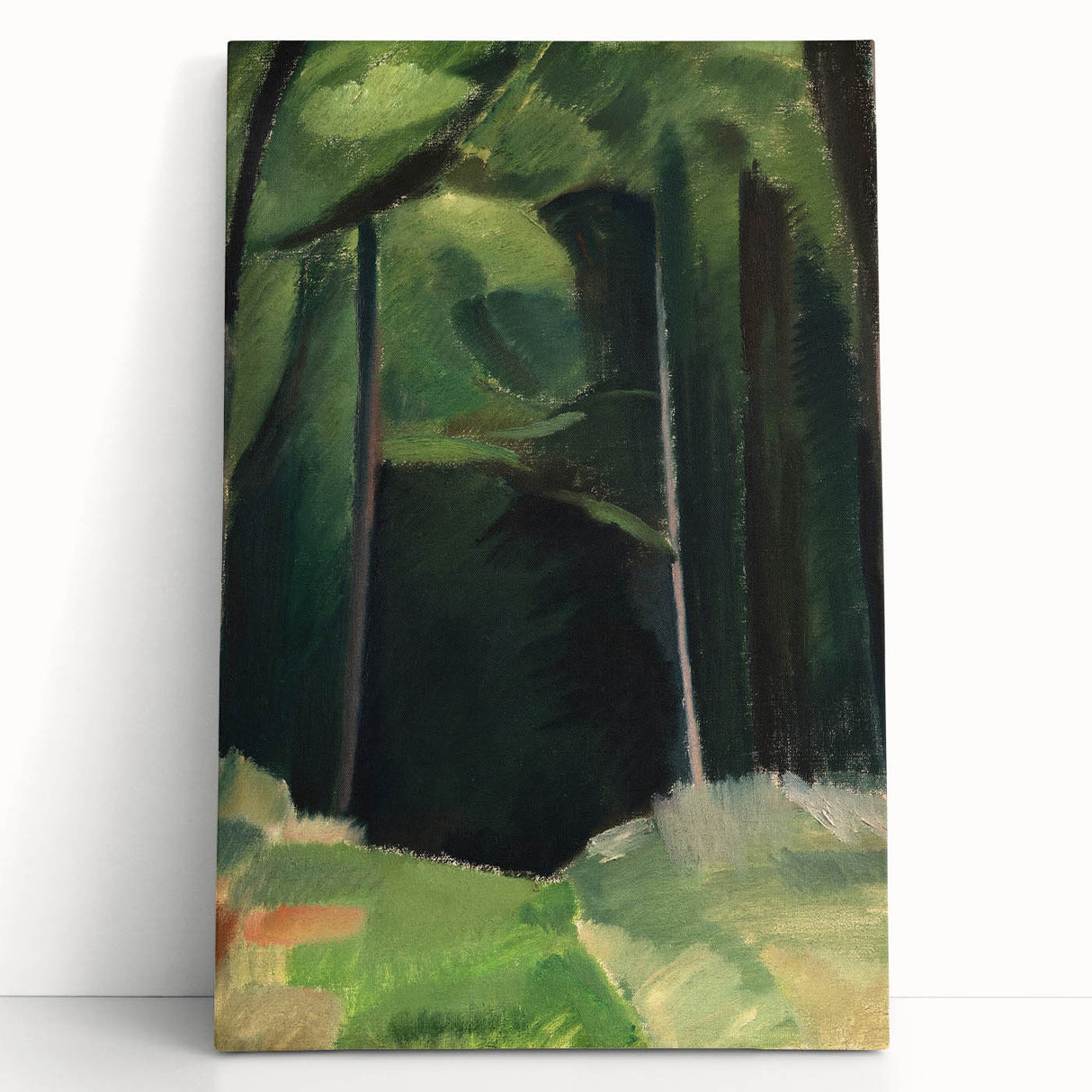 Abstract Modern Art – Bold Lines and Colors on Framed Canvas