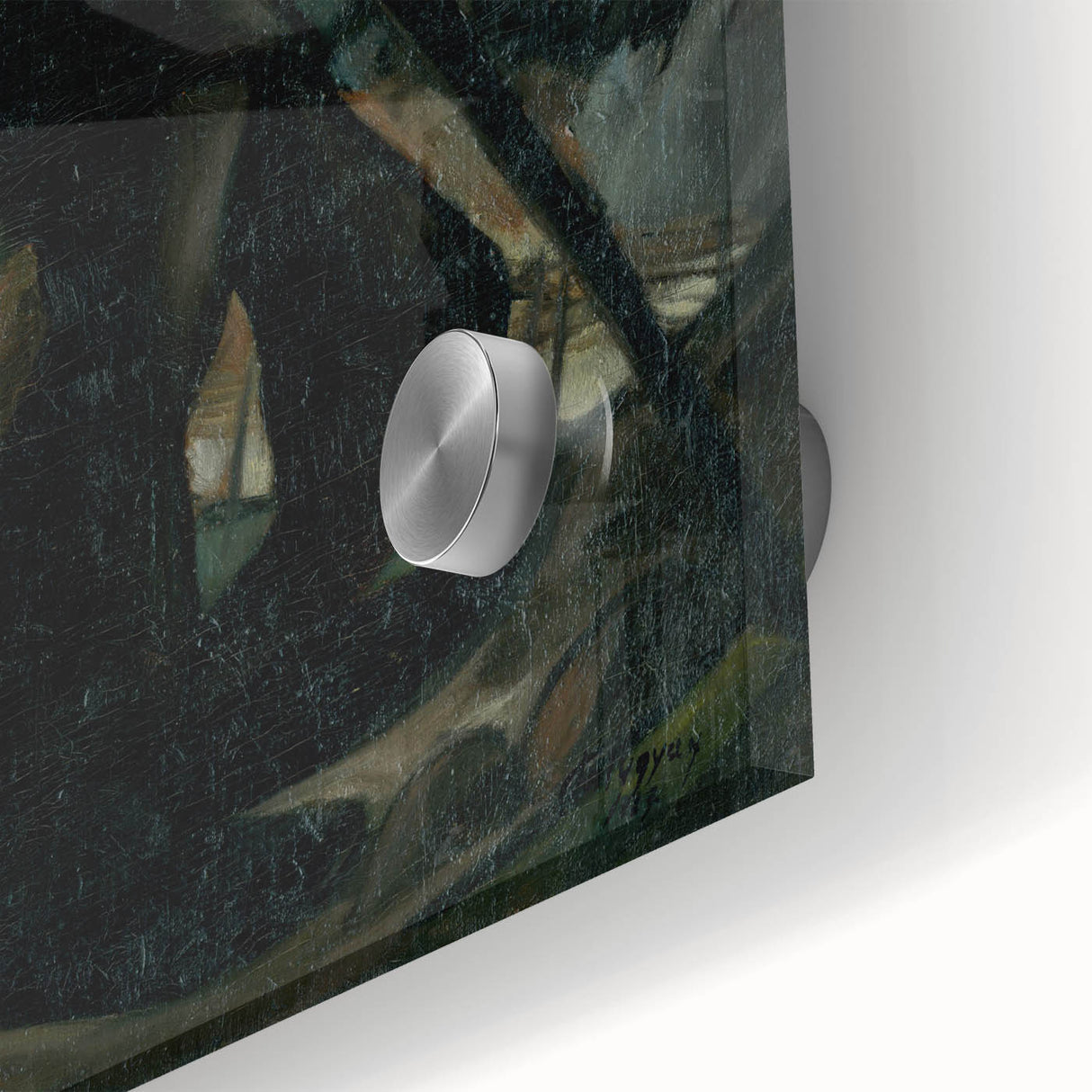 Modern Abstract Art – Geometric Lines on Rolled Canvas