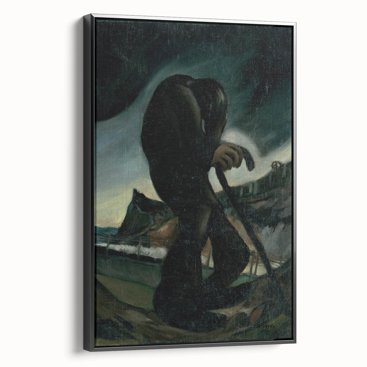 Modern Abstract Art – Geometric Lines on Rolled Canvas