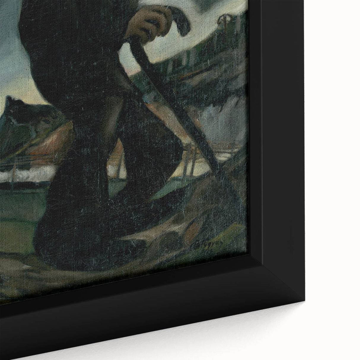 Modern Abstract Art – Geometric Lines on Rolled Canvas