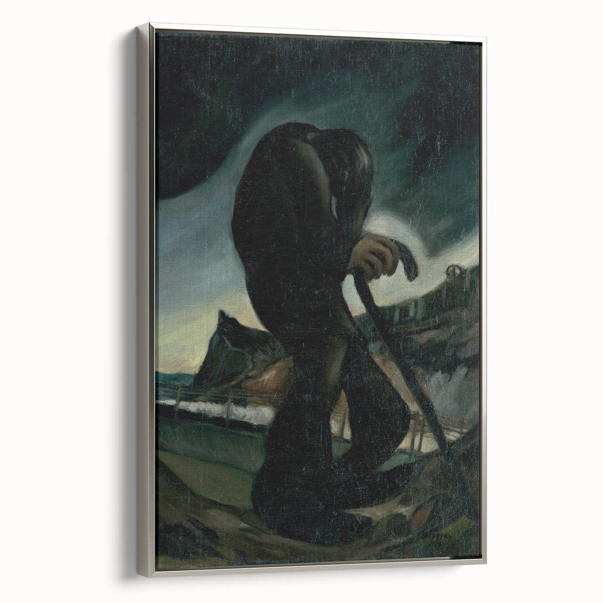 Modern Abstract Art – Geometric Lines on Rolled Canvas