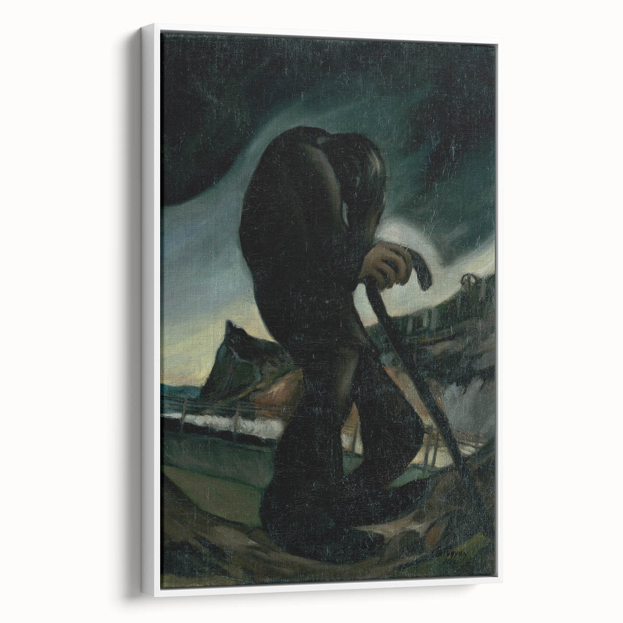 Modern Abstract Art – Geometric Lines on Rolled Canvas