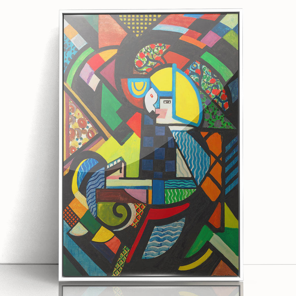 Contemporary Art Prints – Abstract Colorful Shapes on Stretched Canvas