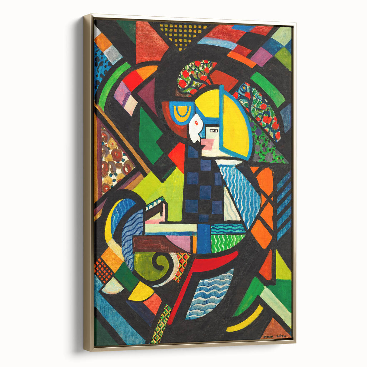 Contemporary Art Prints – Abstract Colorful Shapes on Stretched Canvas