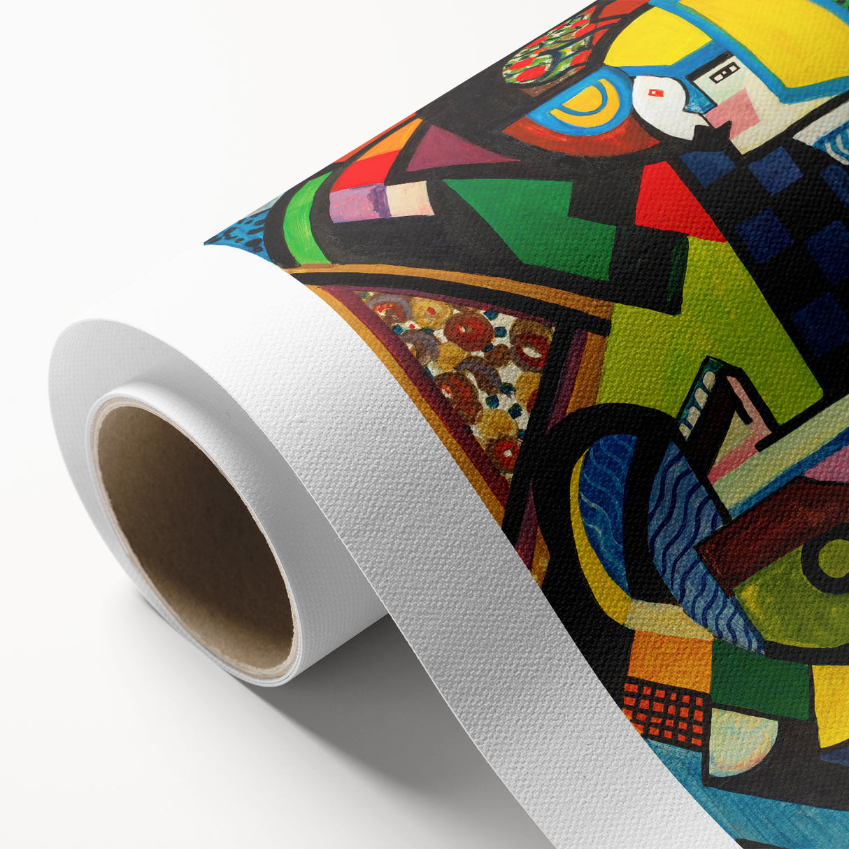 Contemporary Art Prints – Abstract Colorful Shapes on Stretched Canvas