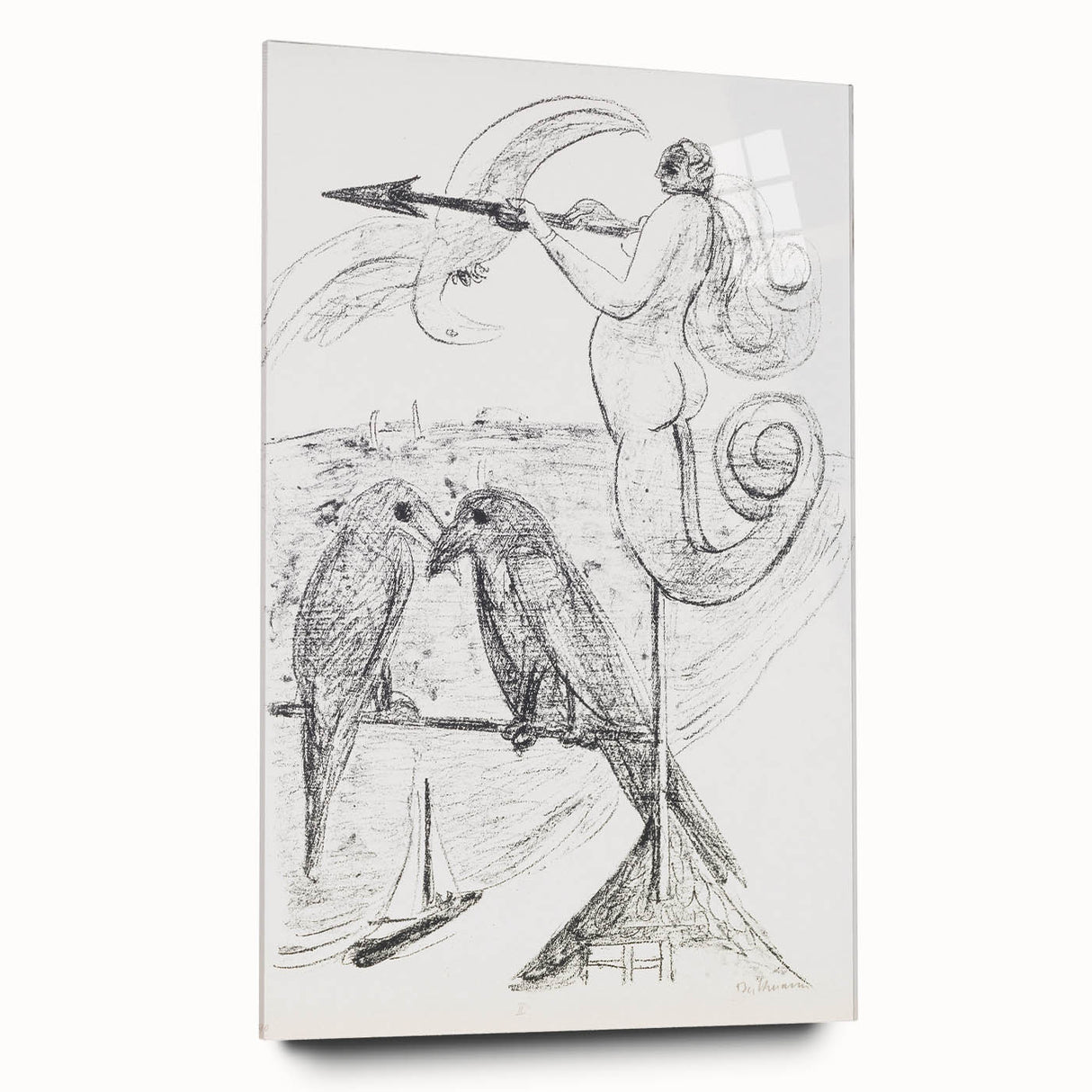 Modern Abstract Art – Bold Geometric Design on Acrylic Glass