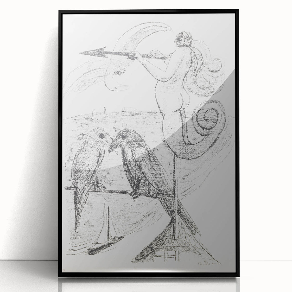 Modern Abstract Art – Bold Geometric Design on Acrylic Glass