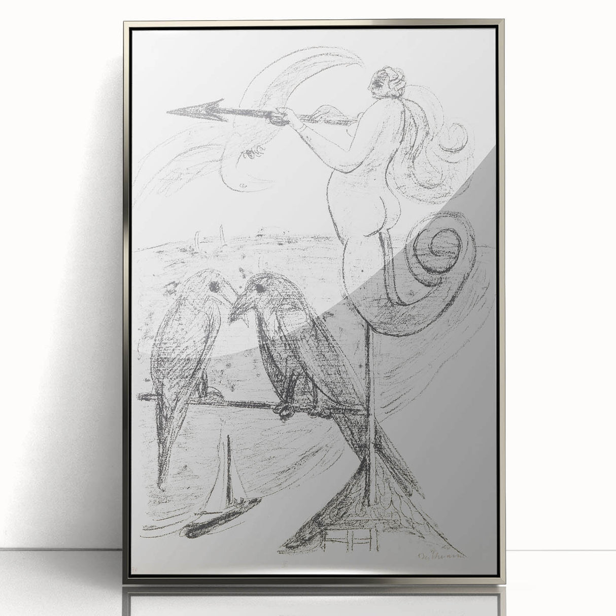 Modern Abstract Art – Bold Geometric Design on Acrylic Glass